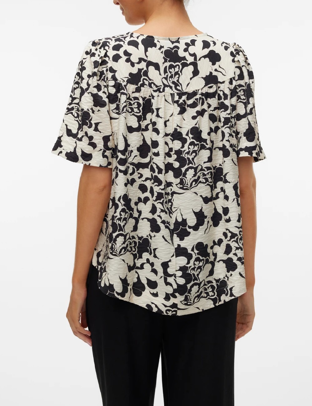Bluza Vero Moda, alb/negru - 1 | YEO