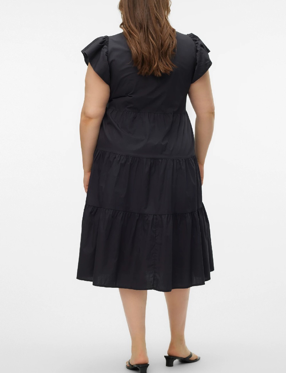 Rochie medie Vero Moda Curve, negru - 1 | YEO