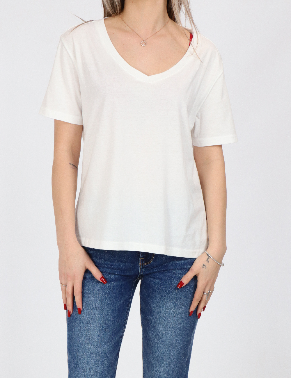 Tricou Jacqueline de Yong, alb
