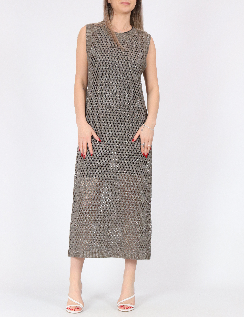 Rochie lunga Vero Moda, gri