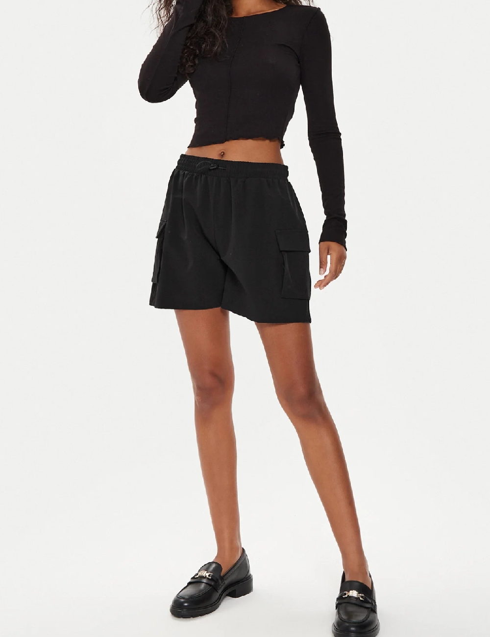 Pantaloni scurti Noisy May, negru