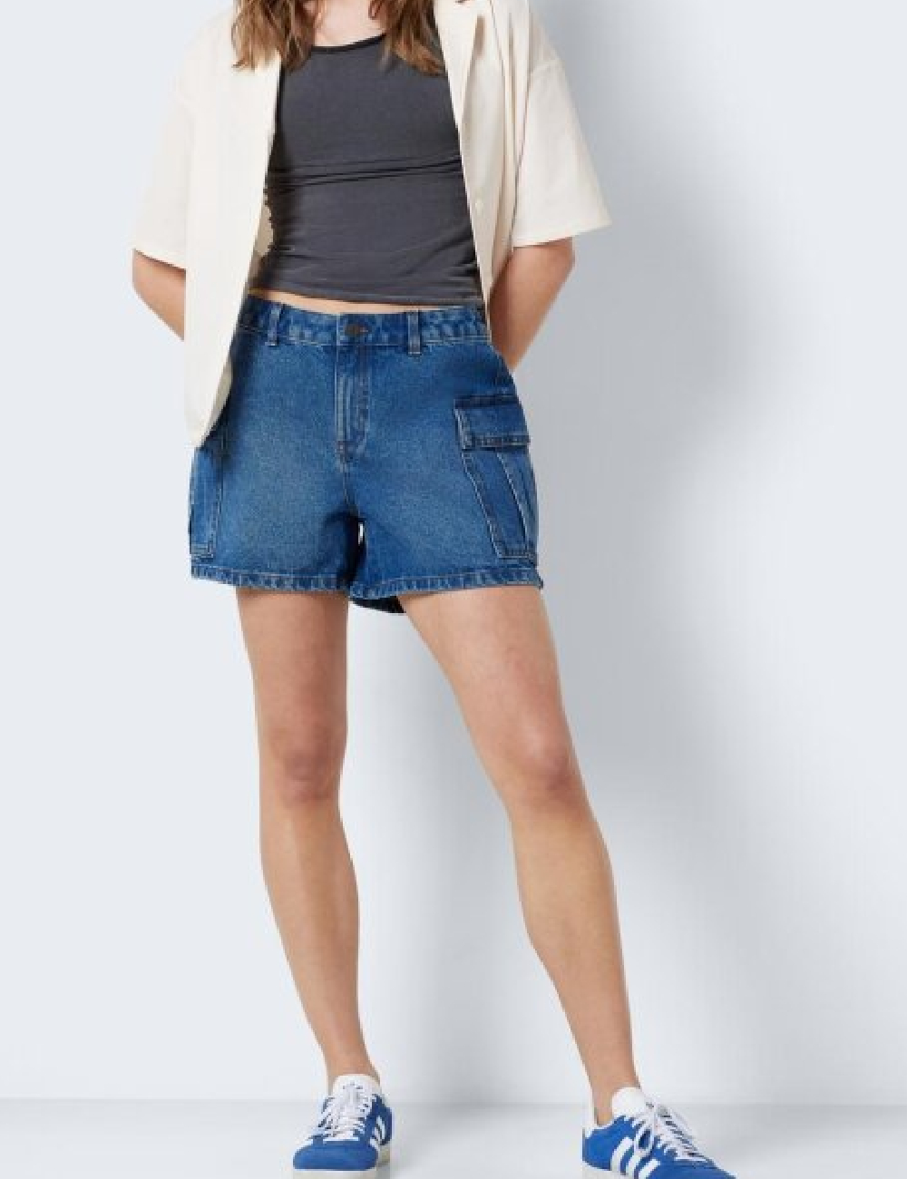 Pantaloni scurti Noisy May, albastru - 1 | YEO