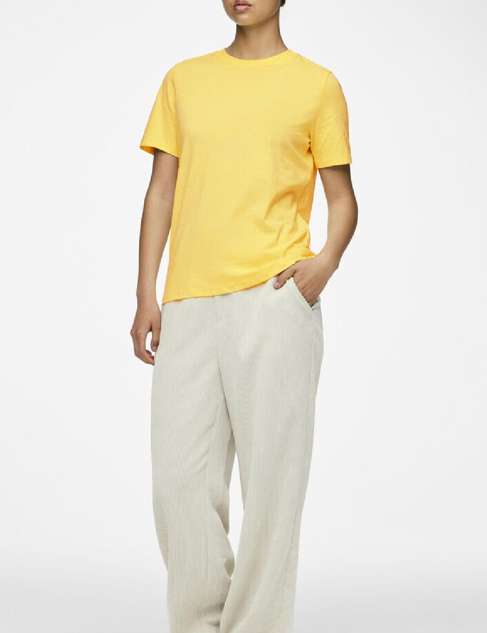 Tricou Pieces, galben - 1 | YEO