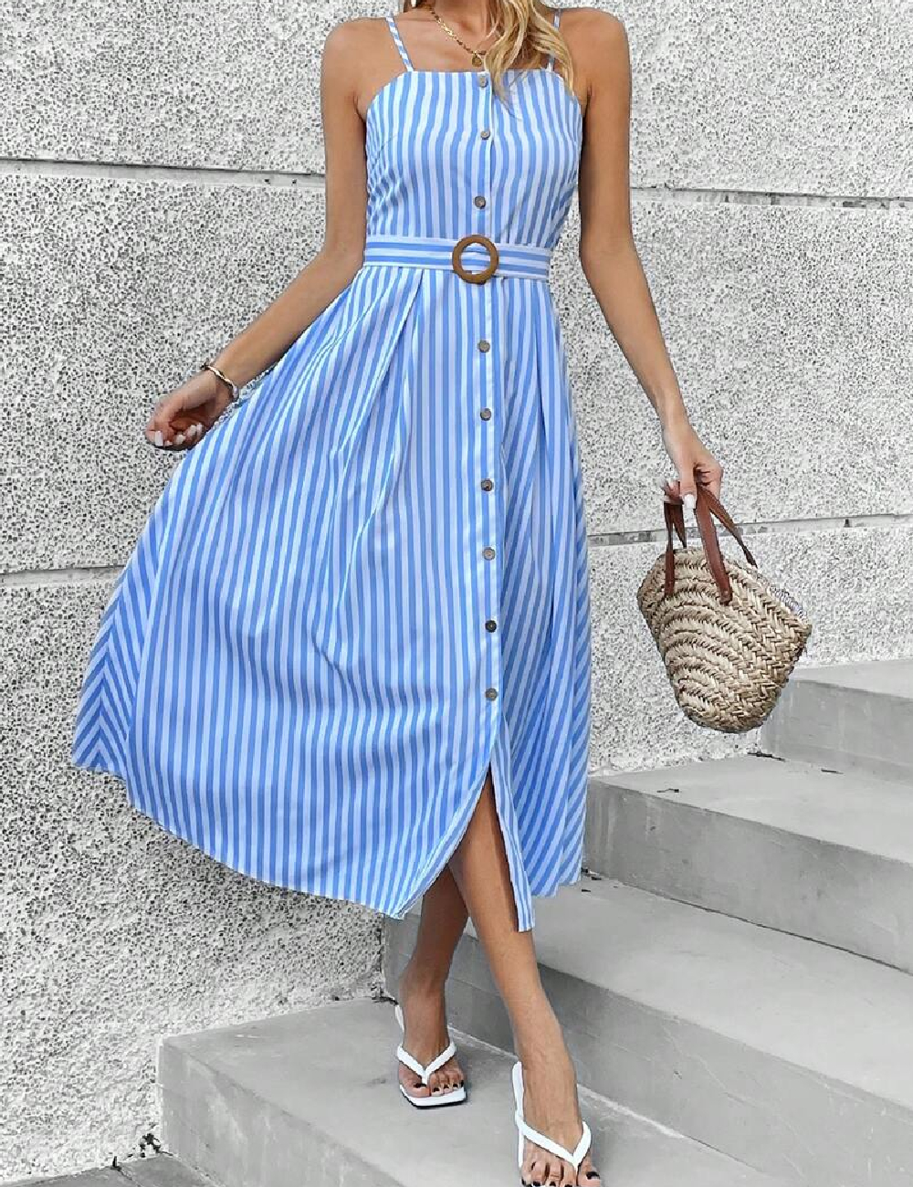 Rochie medie SHEIN, albastru