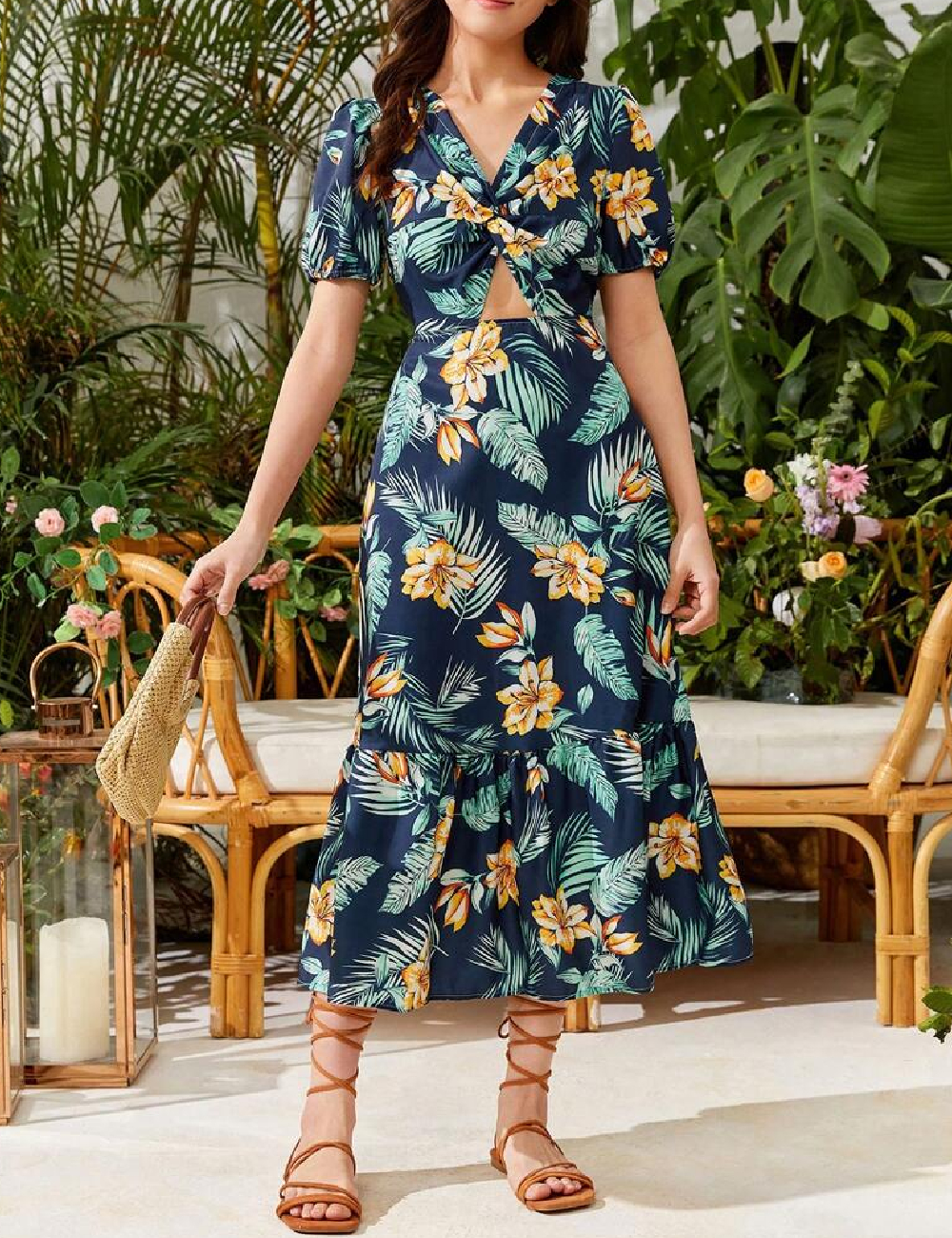 Rochie medie SHEIN, albastru