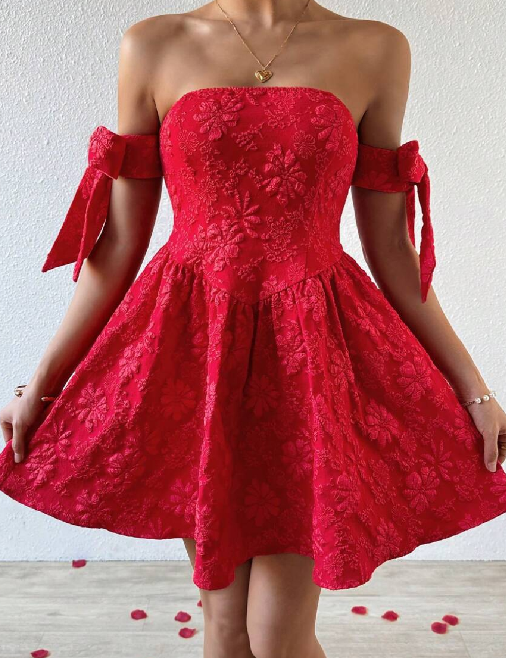 Rochie scurta SHEIN, rosu