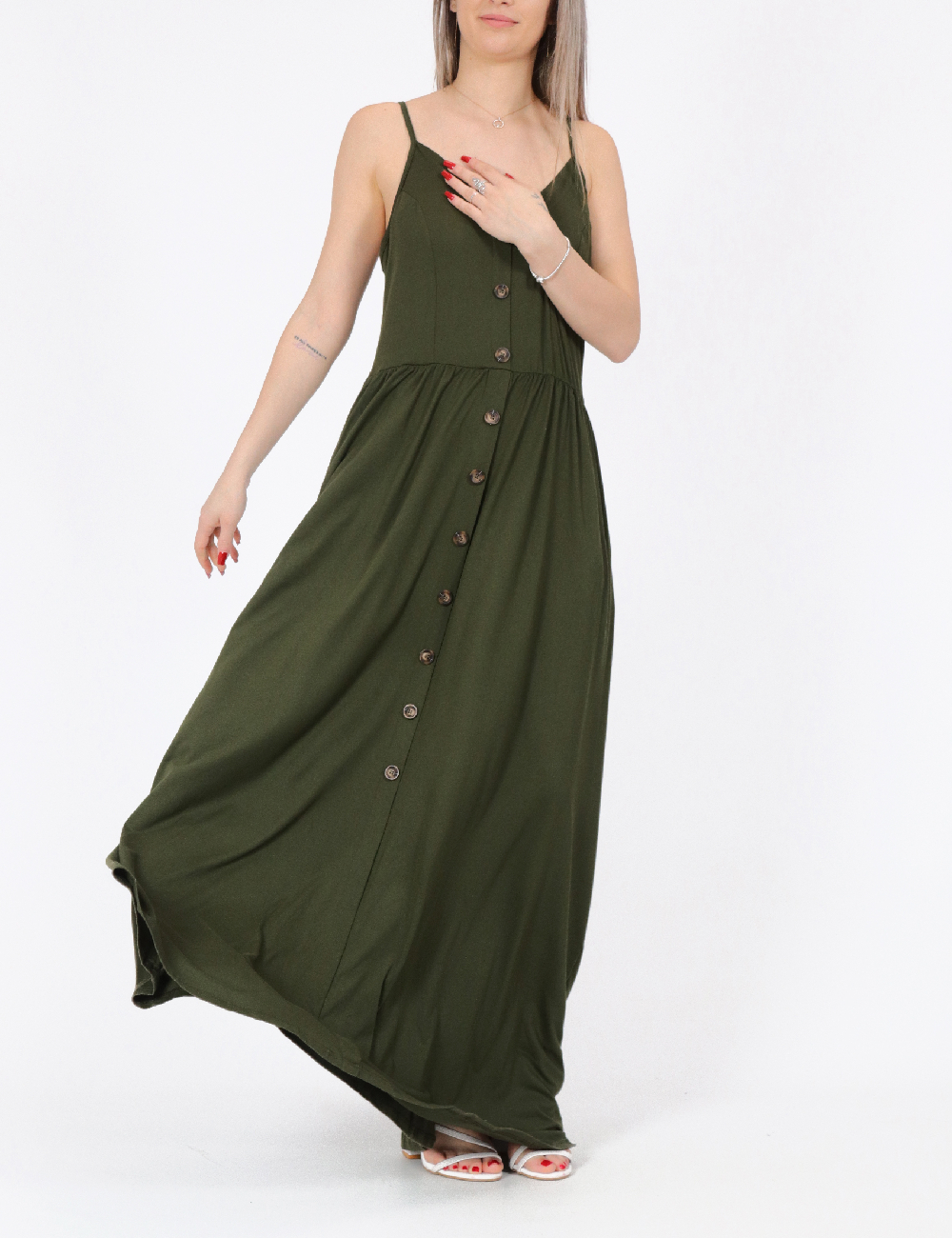 Rochie lunga SHEIN, verde