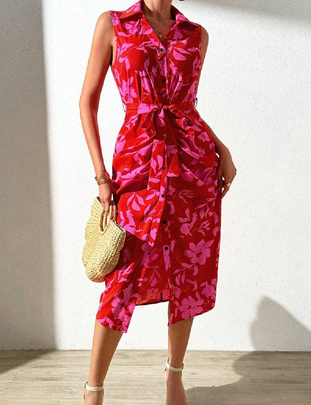 Rochie medie SHEIN, rosu - 1 | YEO