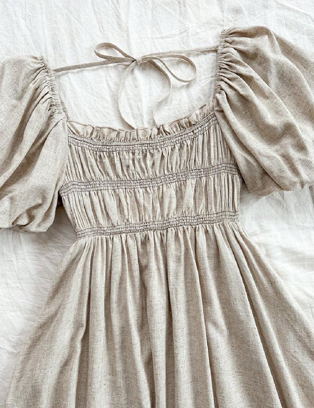 Rochie scurta SHEIN, crem - 1 | YEO