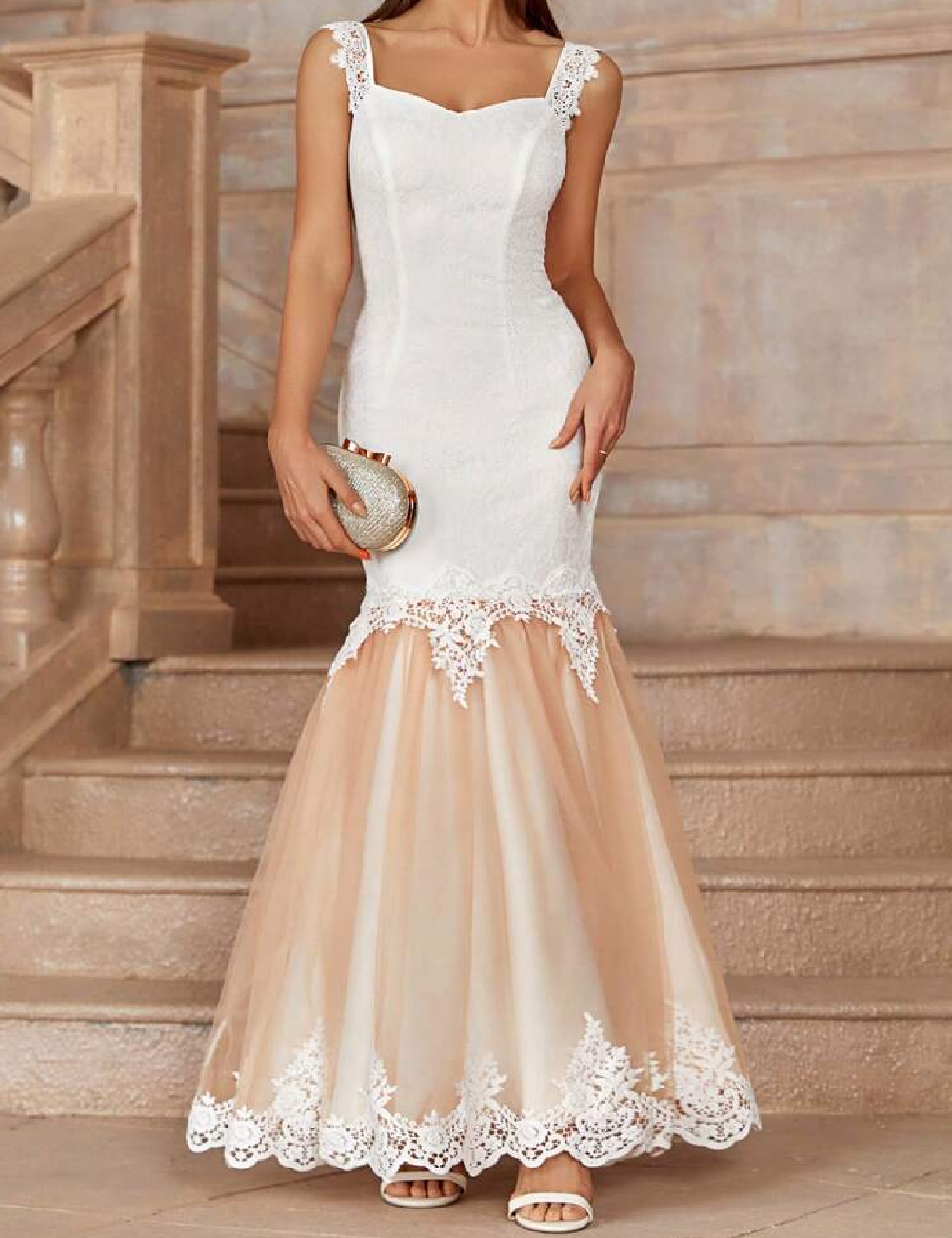 Rochie lunga SHEIN, alb