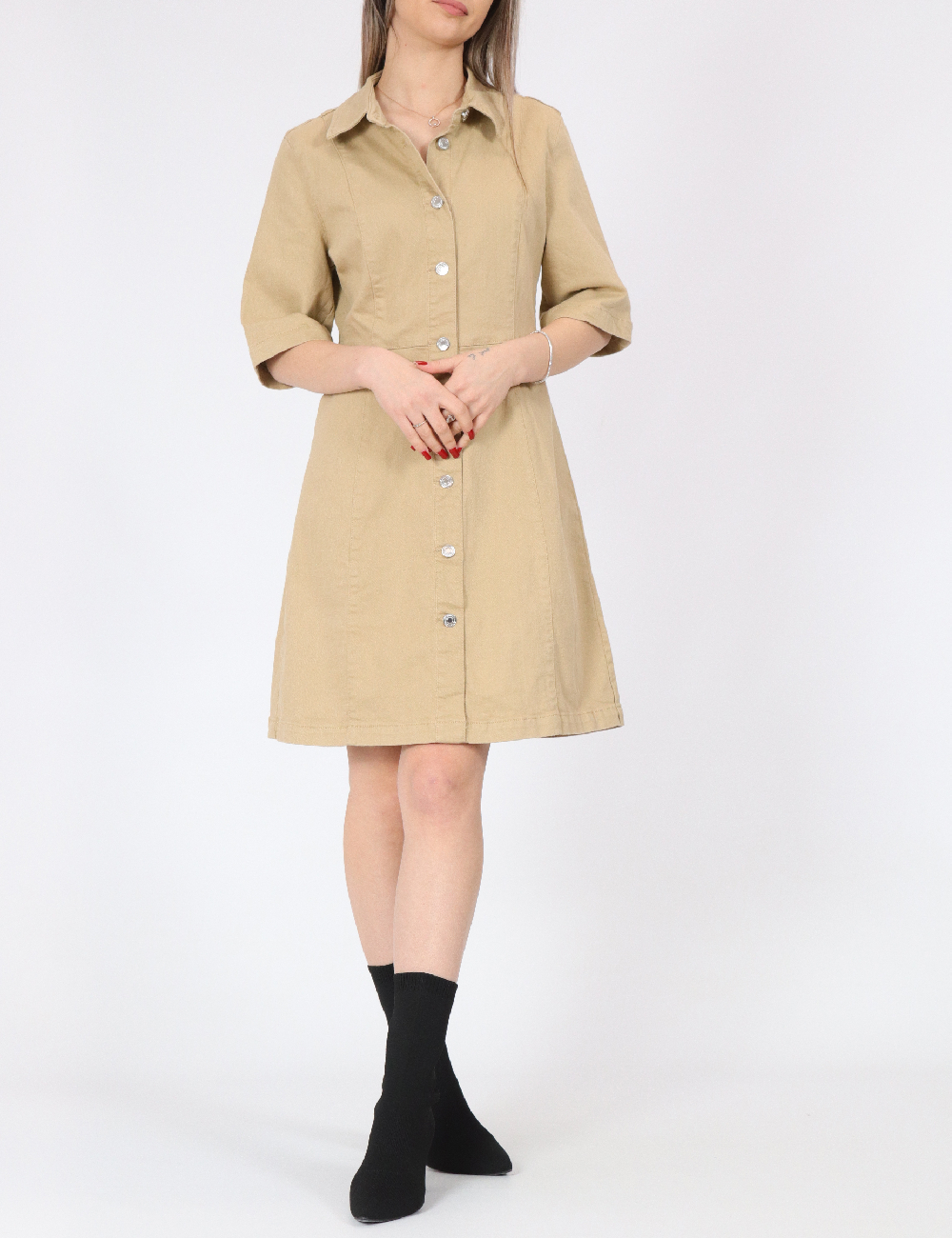 Rochie scurta Vero Moda, maro