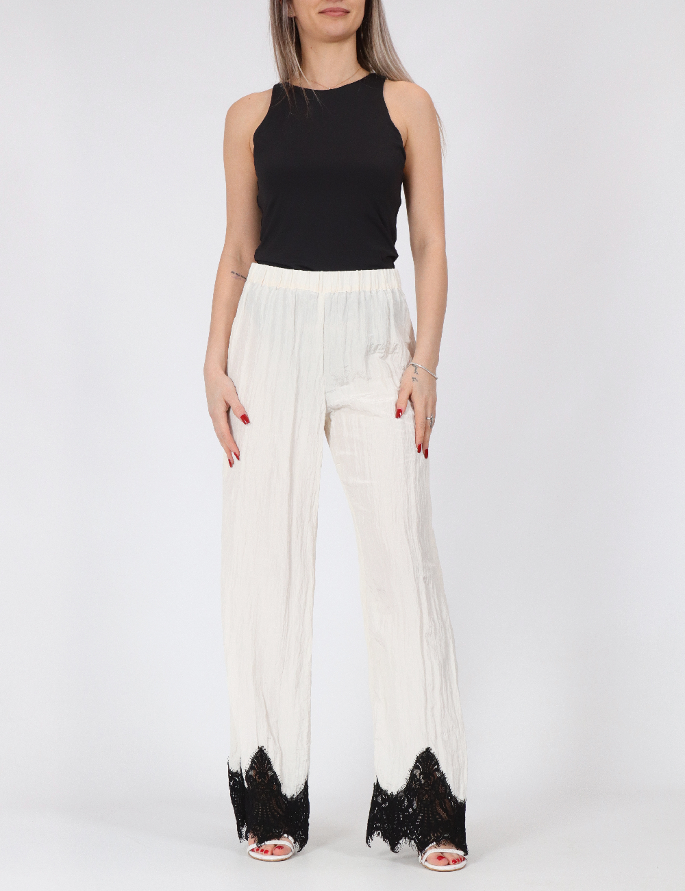 Pantaloni Vero Moda, ecru