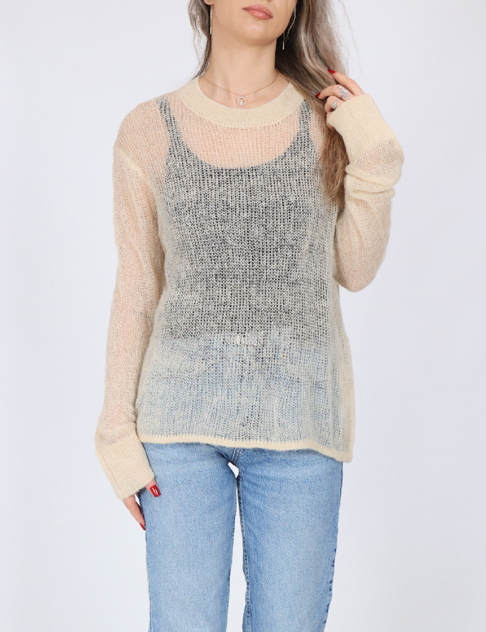 Bluza Only, crem