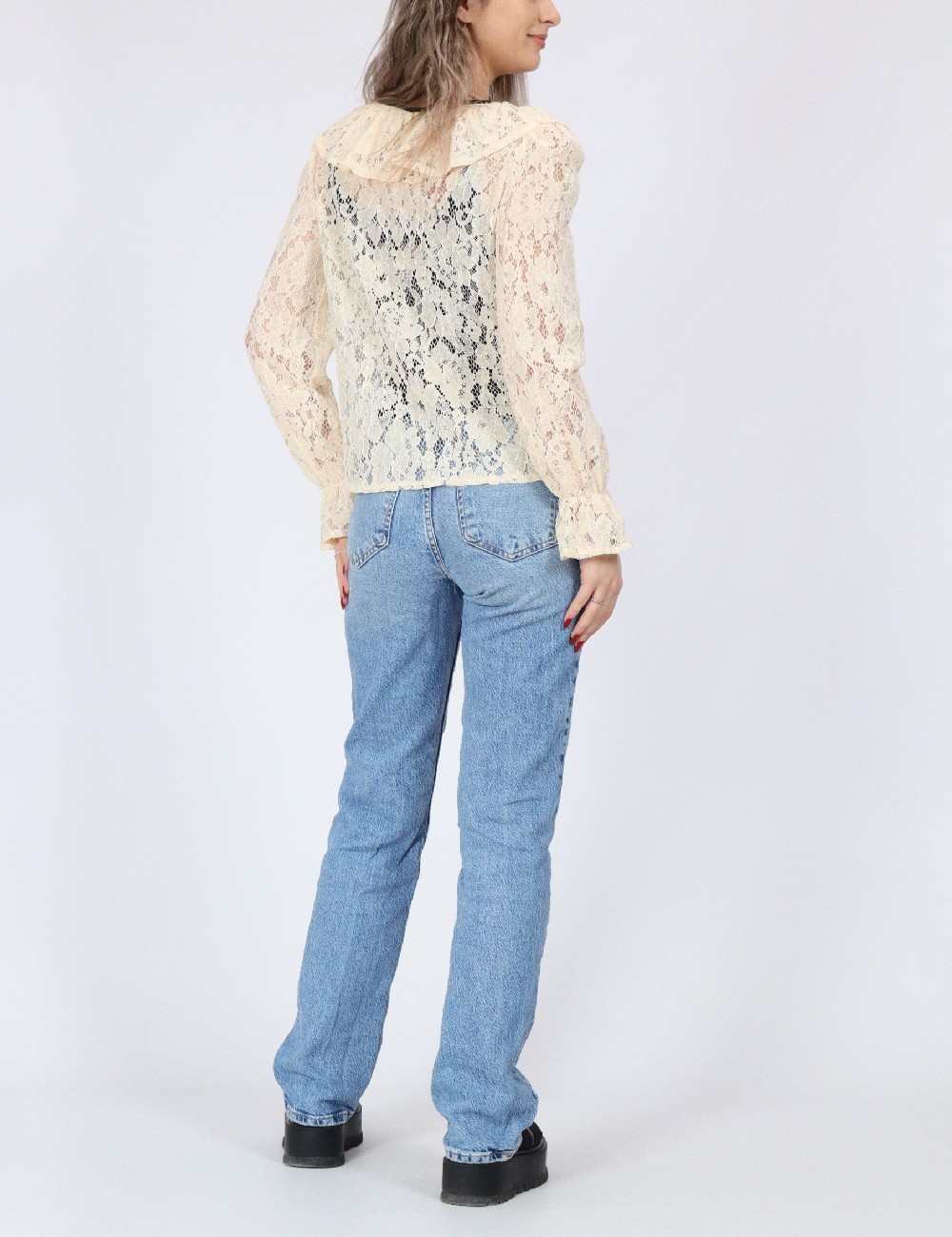 Camasa Friful, crem - 1 | YEO