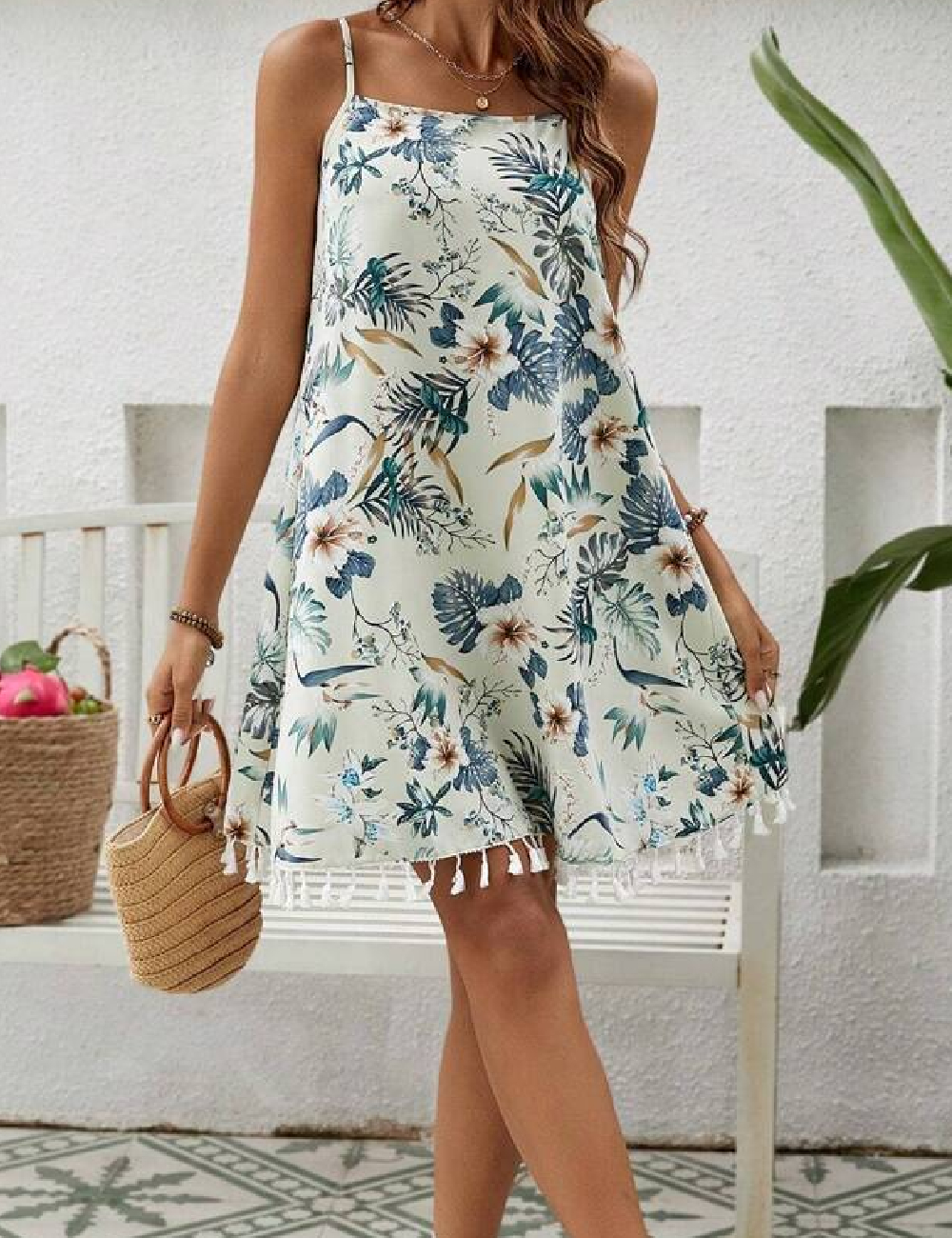 Rochie scurta SHEIN, crem