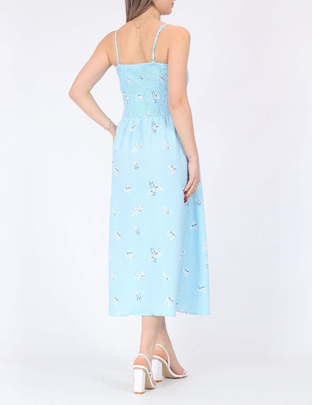 Rochie medie Noisy May, albastru - 1 | YEO