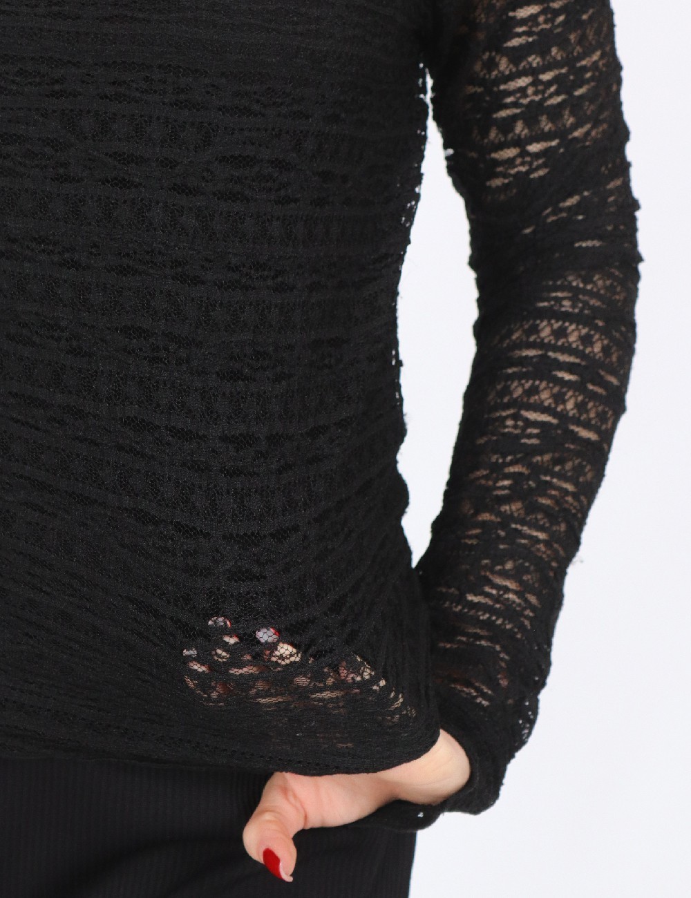 Bluza Pieces, negru - 1 | YEO