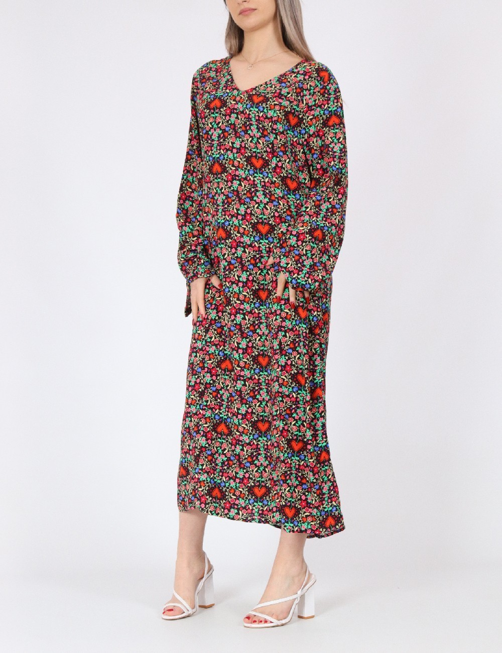 Rochie lunga Pieces, mix culori - 1 | YEO