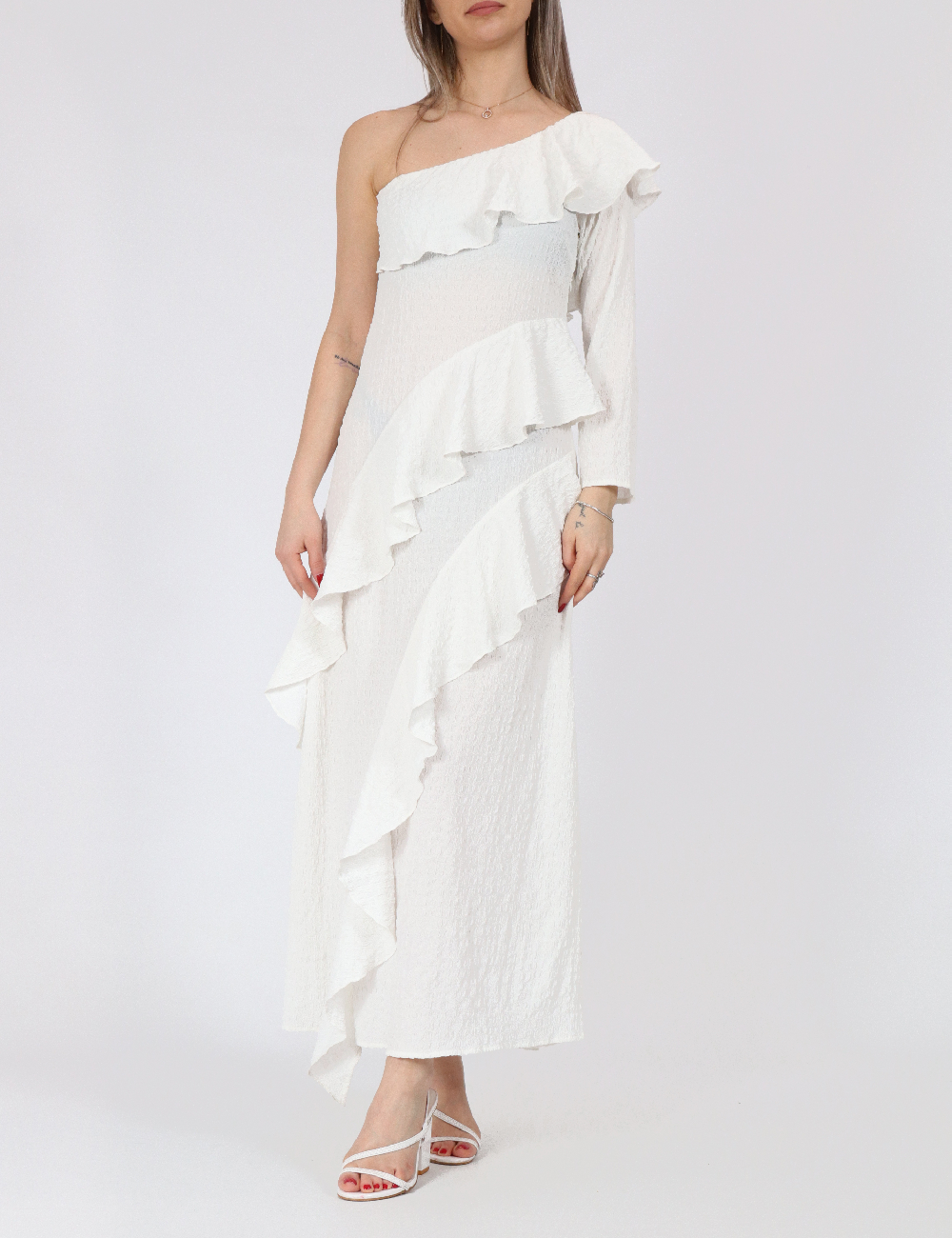 Rochie lunga Vero Moda, alb