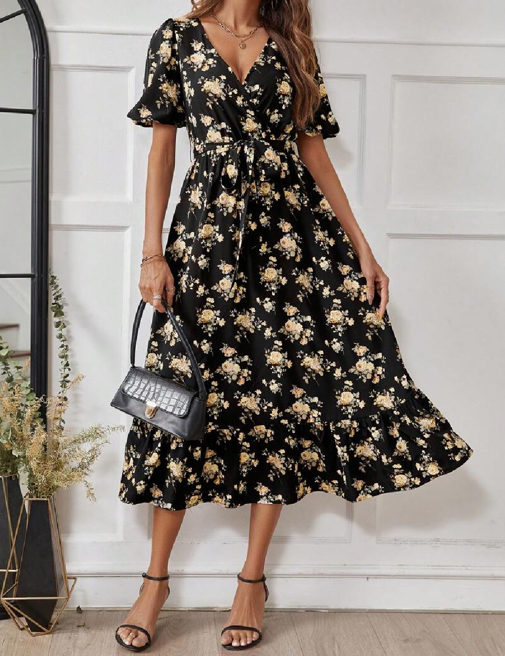 Rochie medie SHEIN, negru