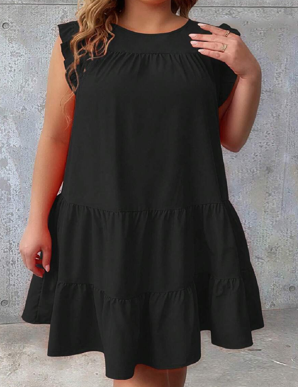 Rochie scurta SHEIN CURVE, negru