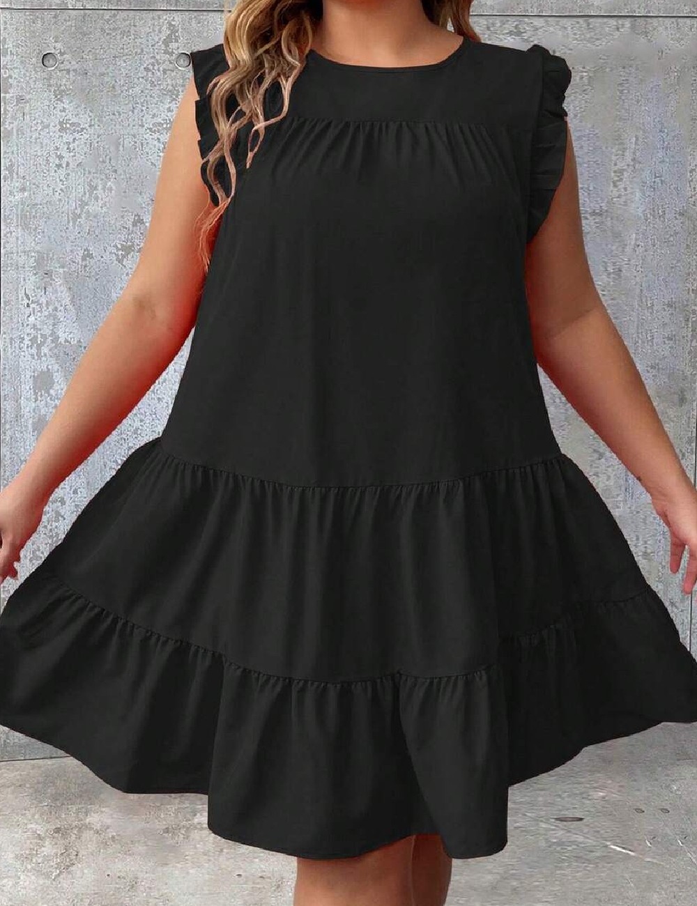 Rochie scurta SHEIN CURVE, negru - 1 | YEO