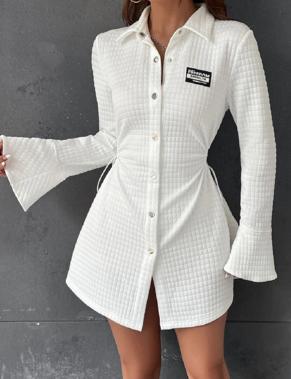 Rochie scurta SHEIN, alb