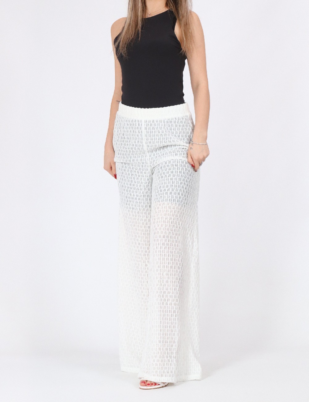 Pantaloni Vero Moda, alb - 1 | YEO