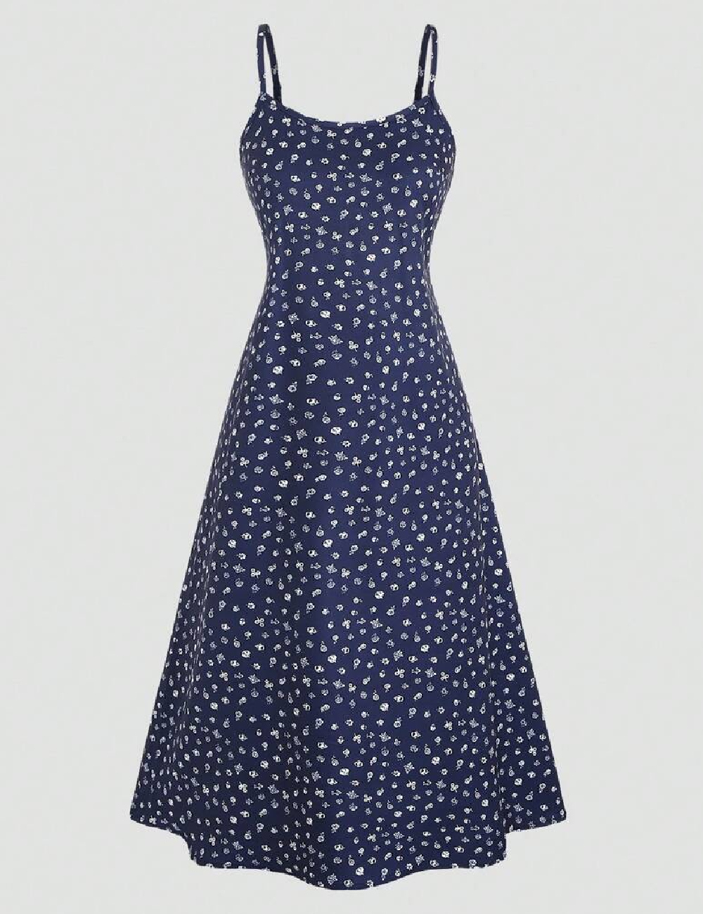 Rochie medie SHEIN, bleumarin