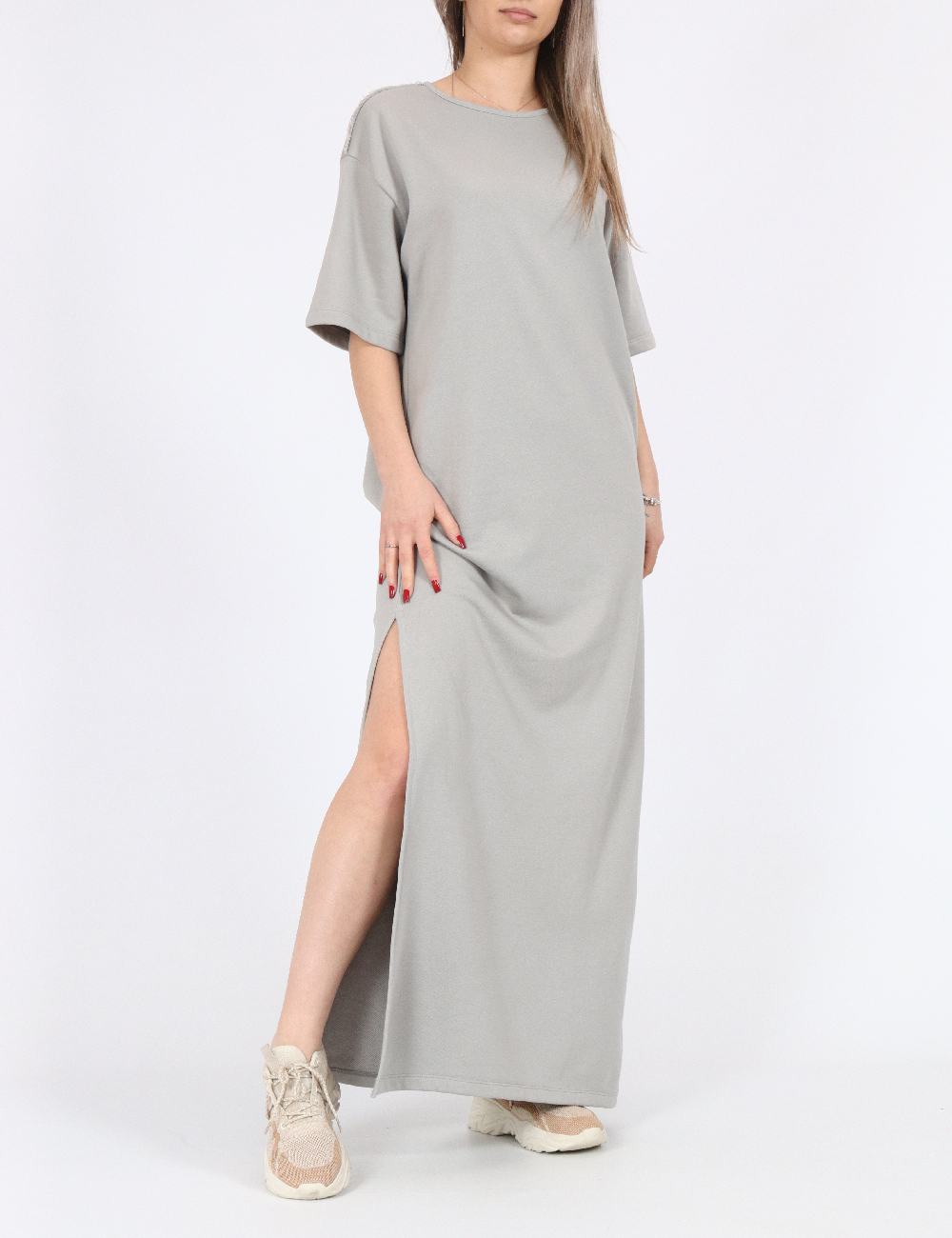 Rochie lunga Noisy May, gri