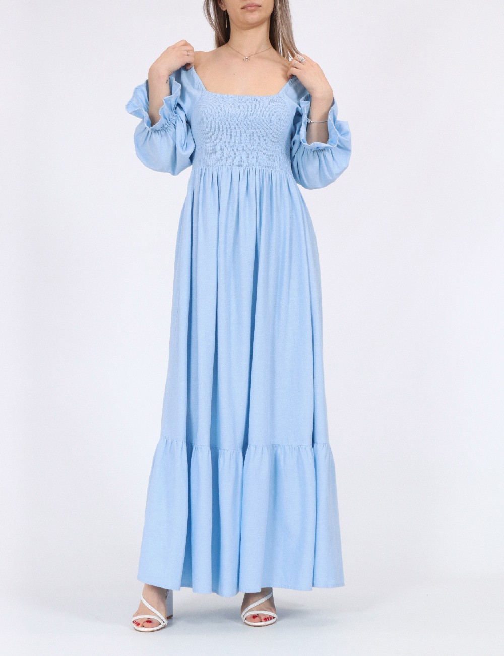 Rochie lunga Vero Moda, albastru - 1 | YEO