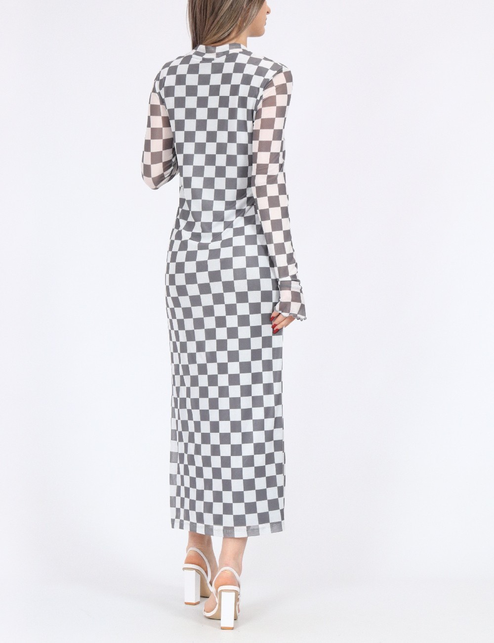 Rochie lunga Noisy May, gri - 1 | YEO