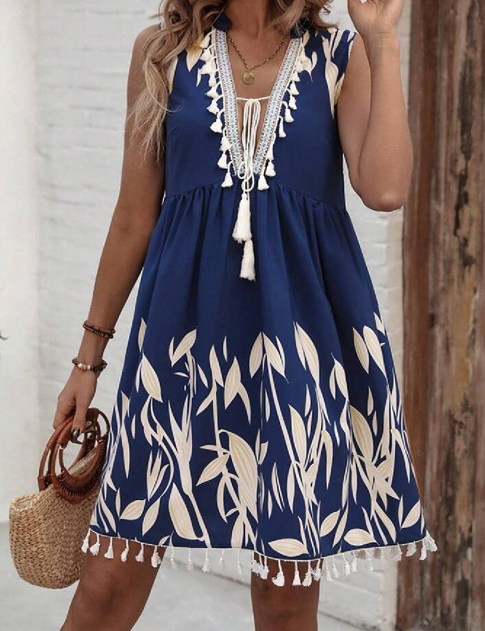 Rochie scurta SHEIN, albastru - 1 | YEO