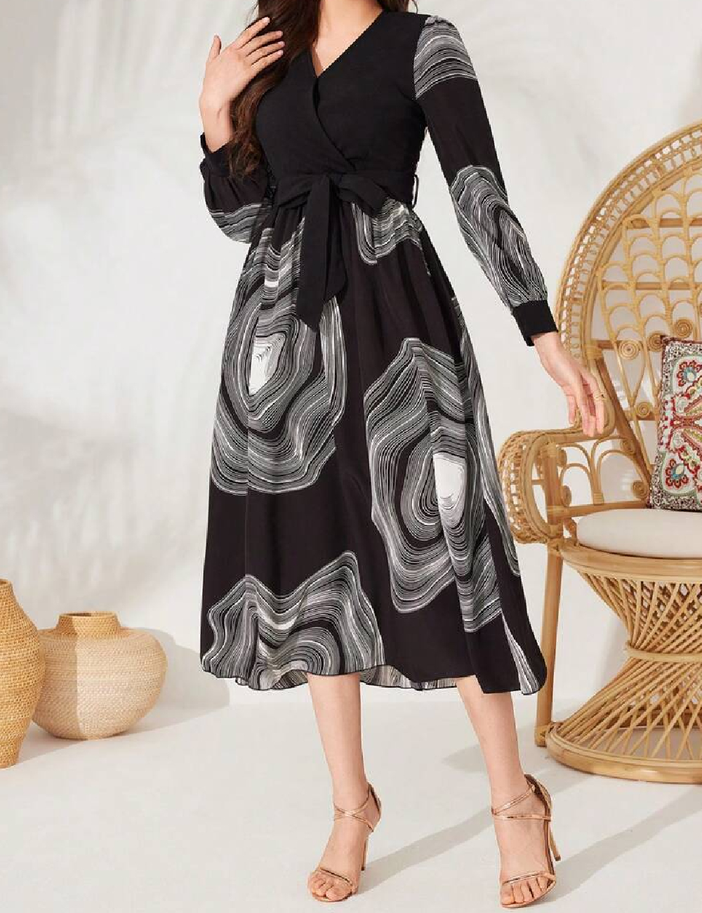 Rochie medie SHEIN, negru