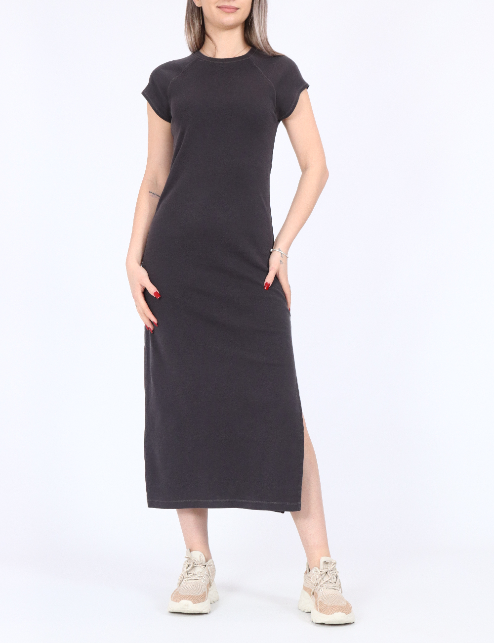 Rochie lunga Noisy May, gri