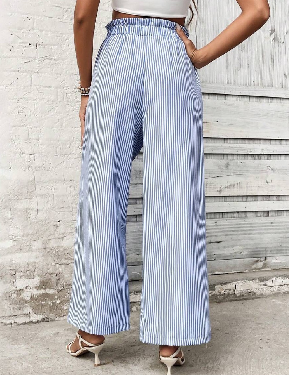 Pantaloni SHEIN, albastru - 1 | YEO