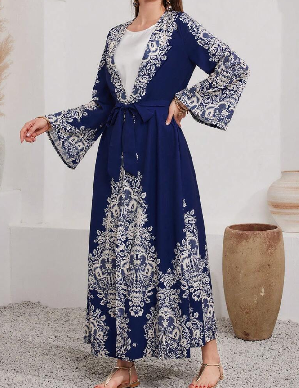 Kimono shein, albastru