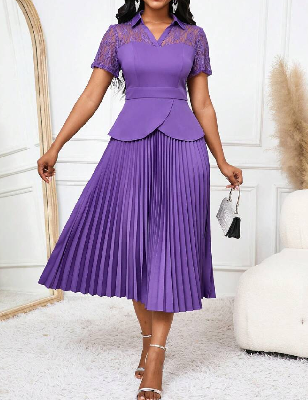 Rochie medie SHEIN, mov