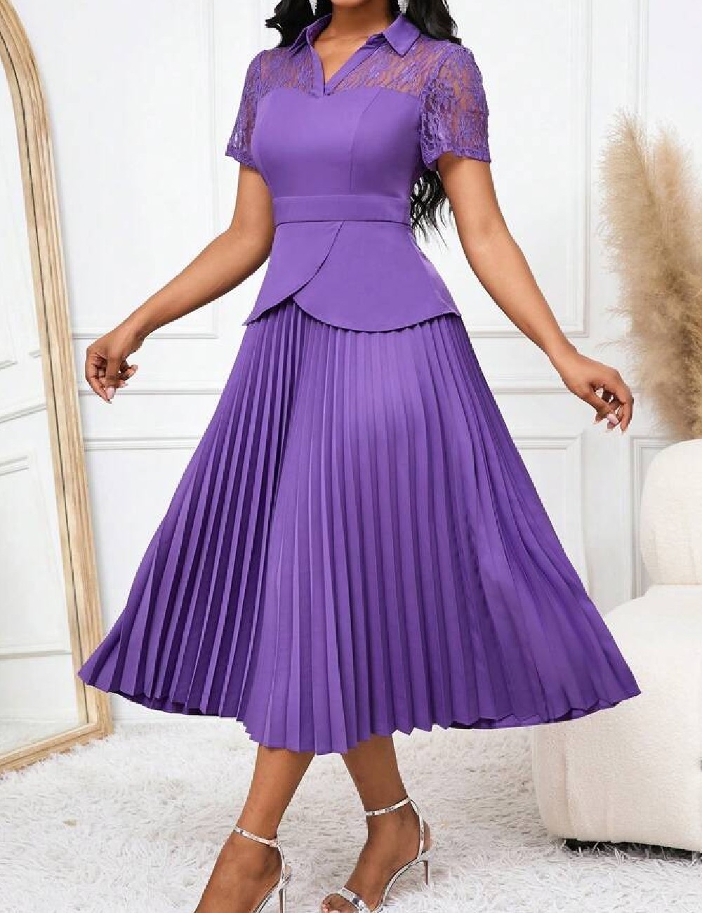 Rochie medie SHEIN, mov - 1 | YEO