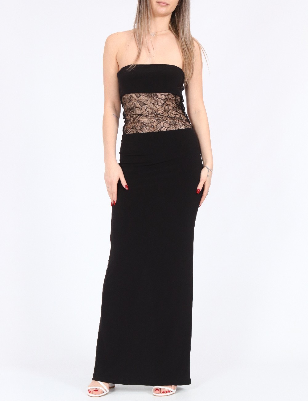 Rochie lunga Noisy May, negru - 1 | YEO