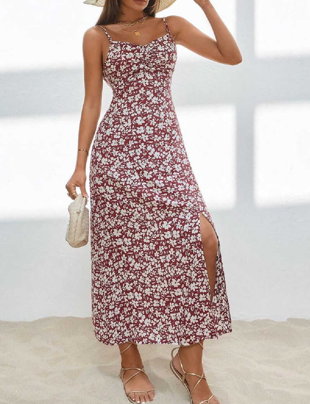 Rochie lunga SHEIN, rosu