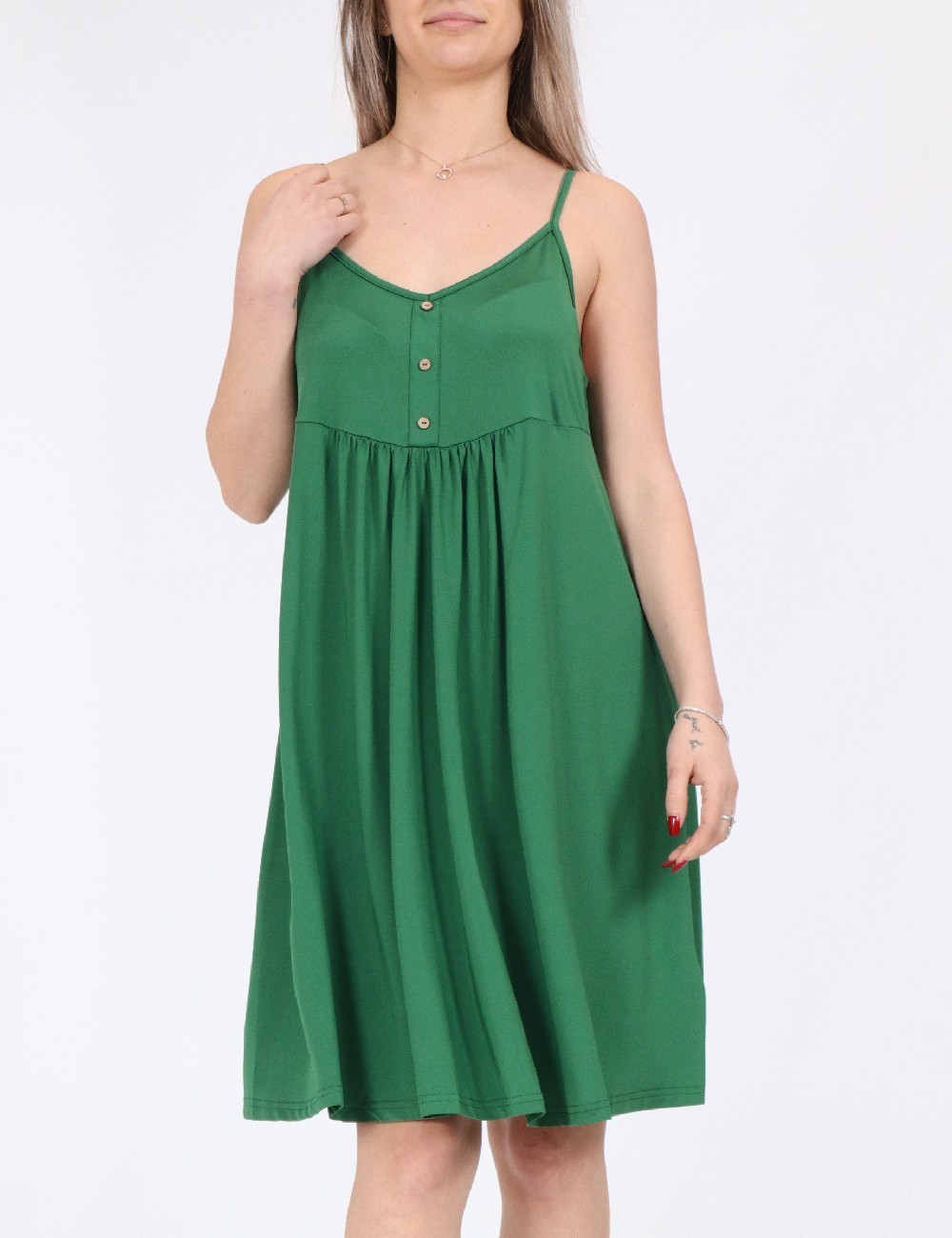 Rochie scurta SHEIN, verde - 1 | YEO