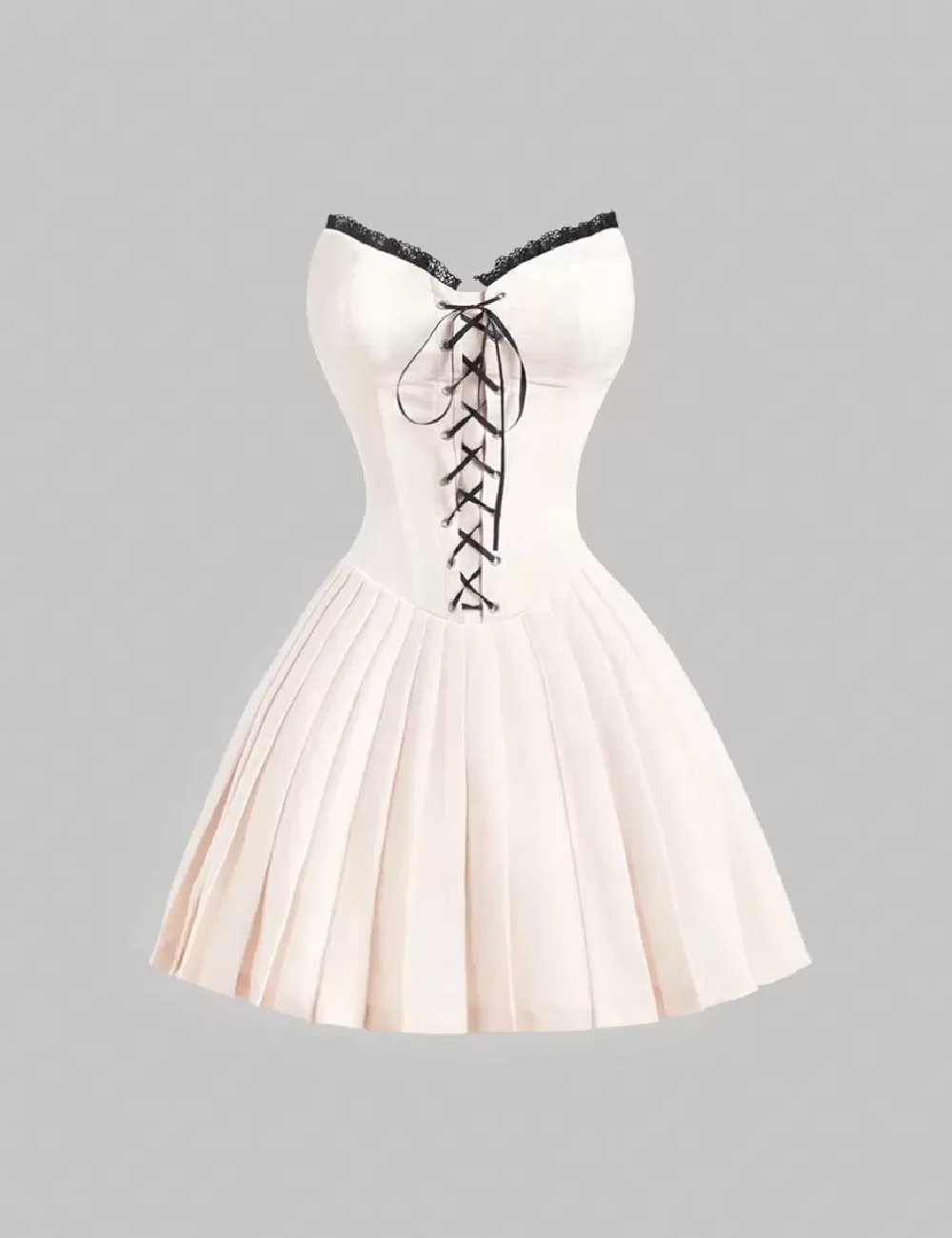 Rochie scurta SHEIN, crem