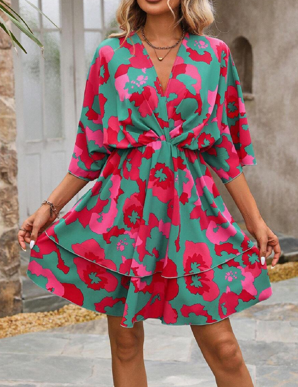 Rochie scurta SHEIN, mix culori