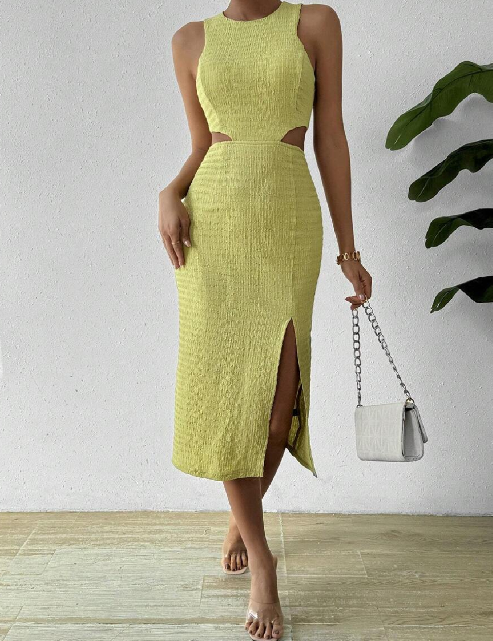 Rochie medie SHEIN, verde