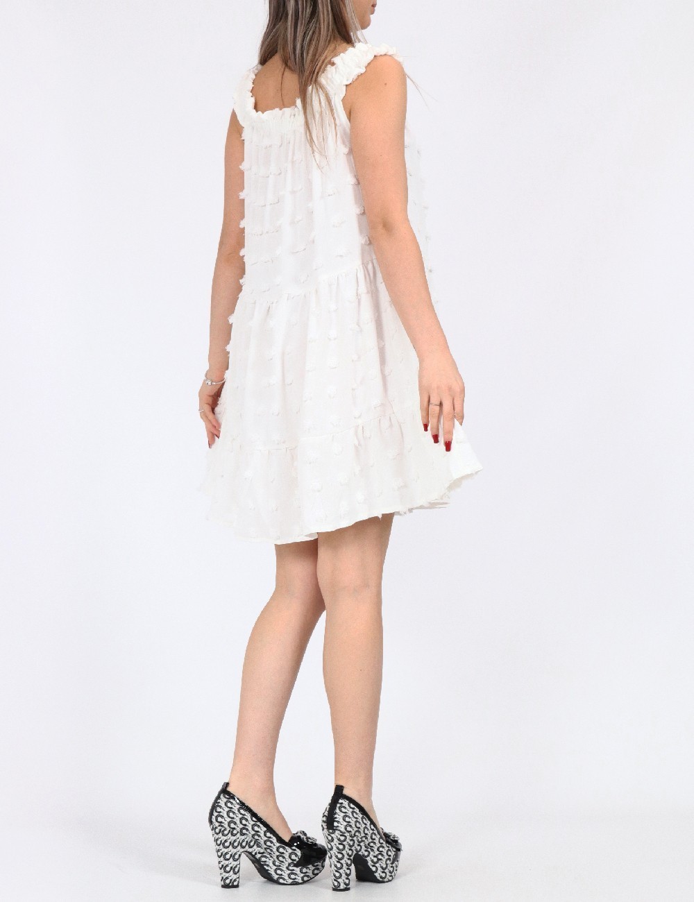 Rochie scurta SHEIN, alb - 1 | YEO