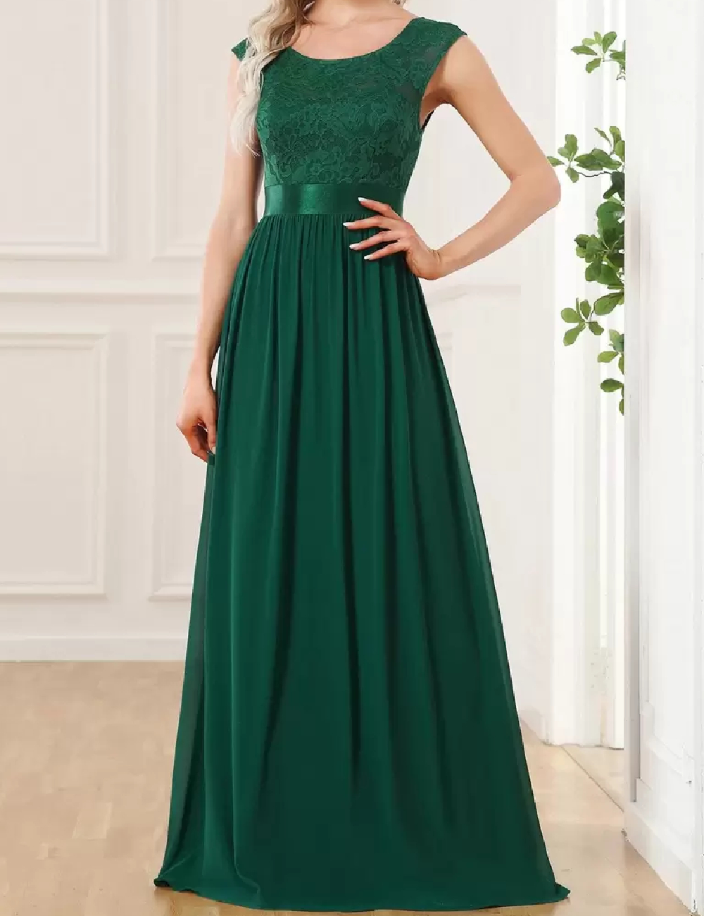 Rochie lunga ever-pretty, verde