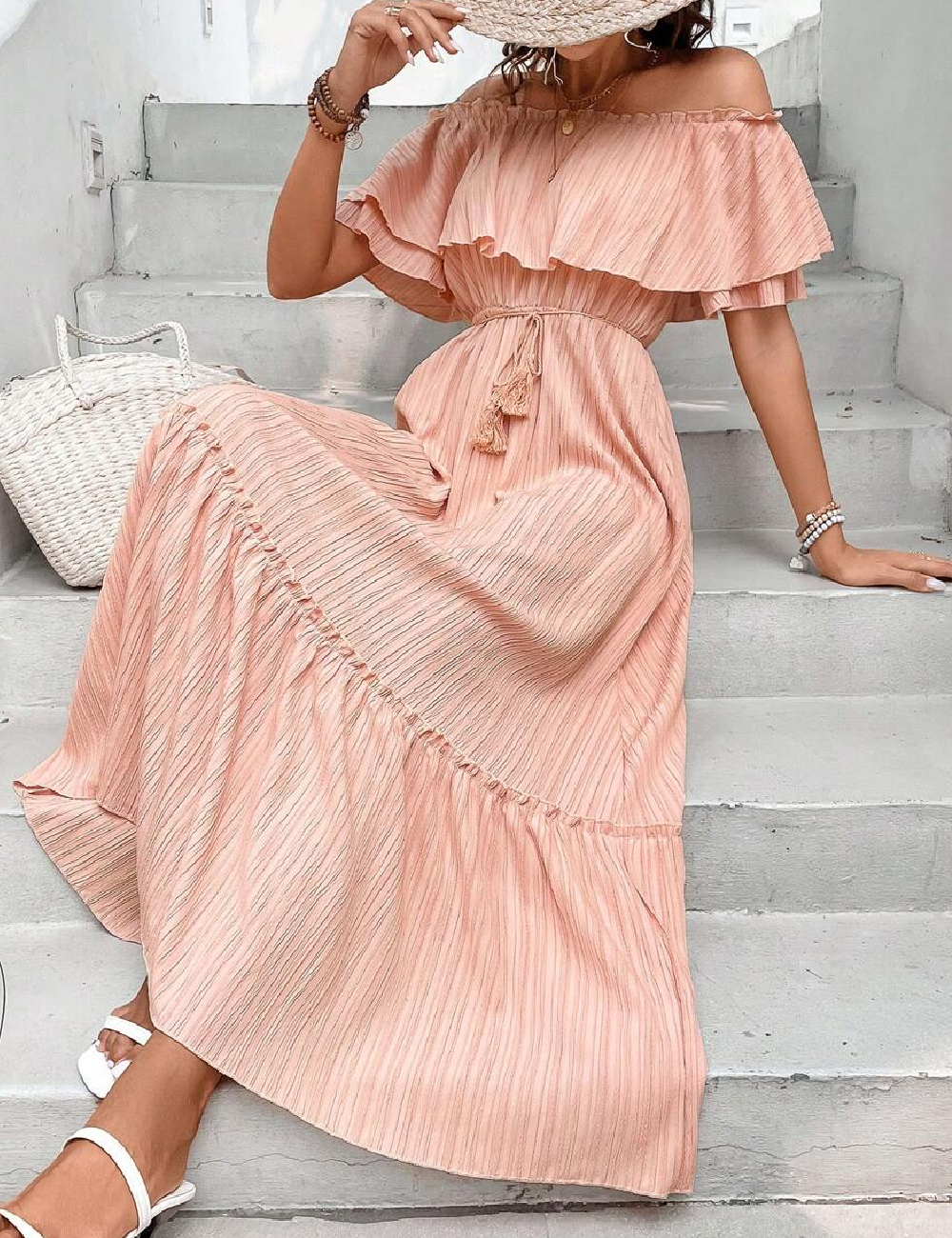 Rochie lunga SHEIN, roz