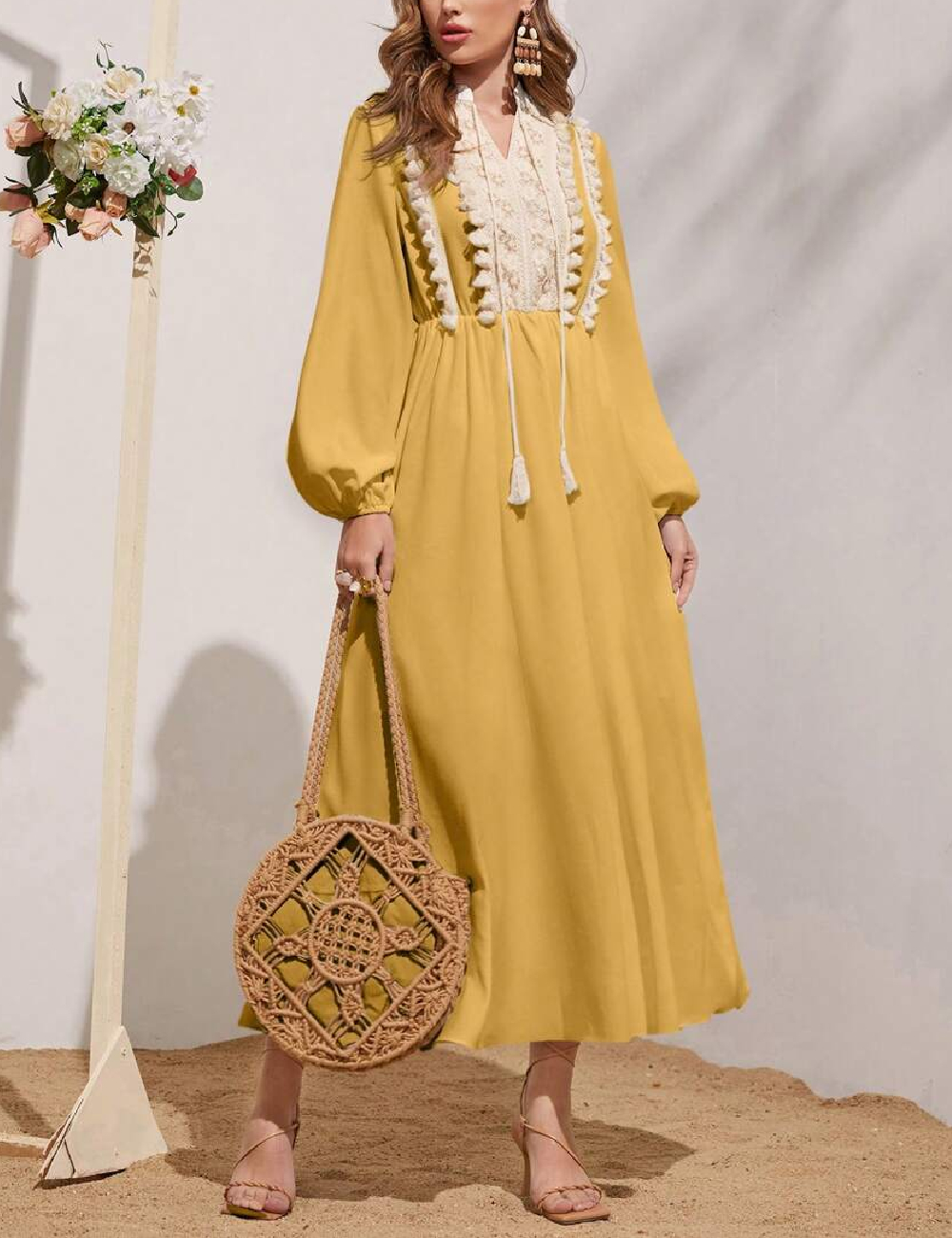 Rochie lunga SHEIN, galben