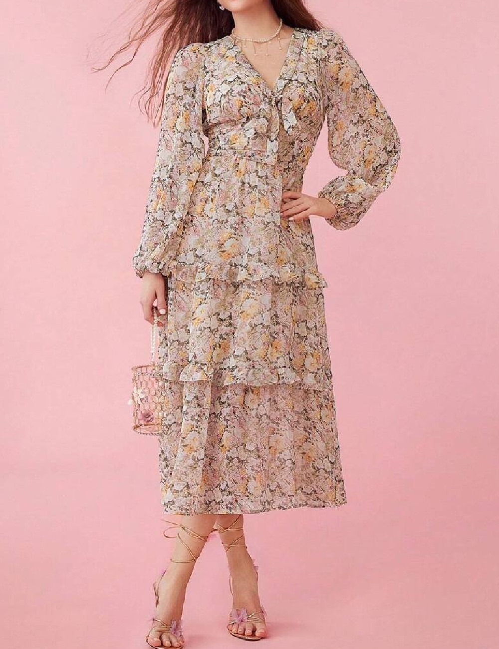 Rochie medie SHEIN, floral print - 1 | YEO